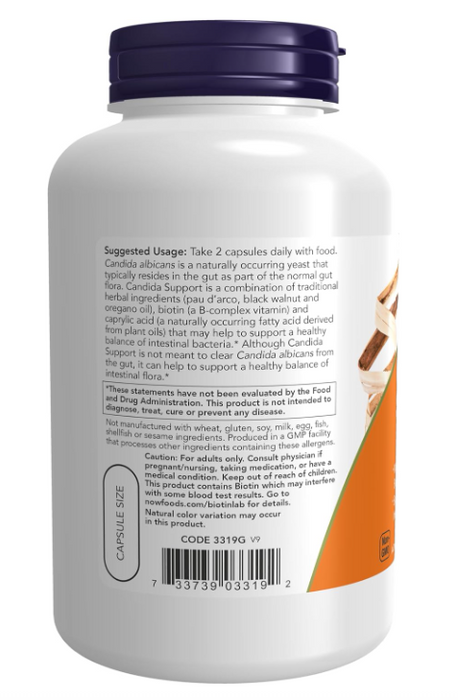NOW Foods Candida Support Suggested Use