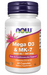 NOW Supplements Mega D-3 & MK-7 5000 IU / 180 mcg 120 capsules high potency vitamin D3 and K2 formula.