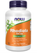 NOW Foods Rhodiola 500 mg adaptogenic herb supplement bottle 120 veg capsules stress and energy support