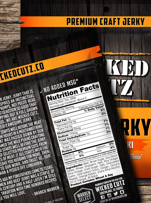 Wicked Cutz | Premium Beef Jerky