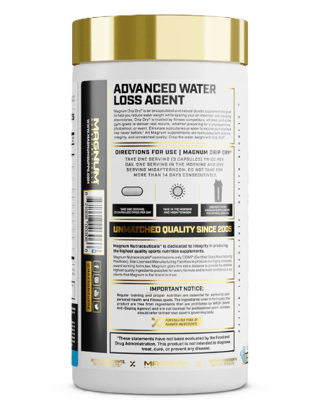 Magnum Drip Dry Natural Water-Loss & Definition Support | Muscle Hardness & Vascularity Formula | TigerFitness.com
