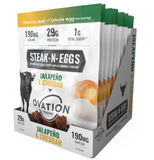 Ovation Foods Steak-N-Eggs Jalapeno & Cheddar 10 pack