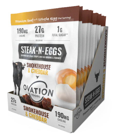 Ovation Foods Steak-N-Eggs Smokehouse & Cheddar 10 Pack