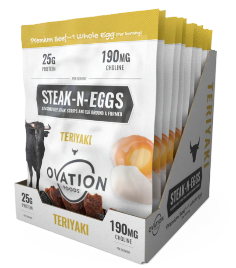 Ovation Foods Steak-N-Eggs Teriyaki 10 pack