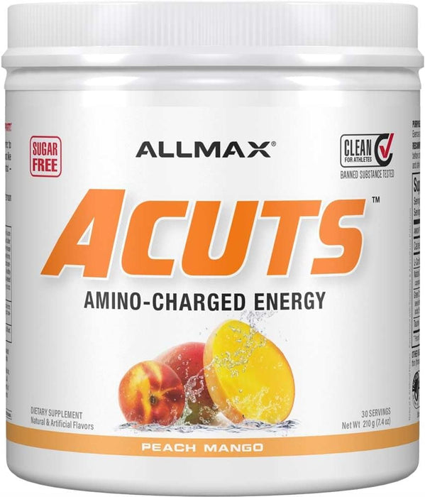 Allmax A:Cuts Amino Energy Powder – Fat Burning & Focus Drink Mix Peach mango Tigerfitness.com