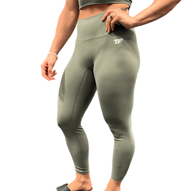 Women's Workout Pants in Green for Training