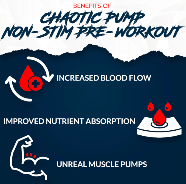 Mad House Innovations Chaotic Pump Non-Stim | Caffeine-Free Pre-Workout