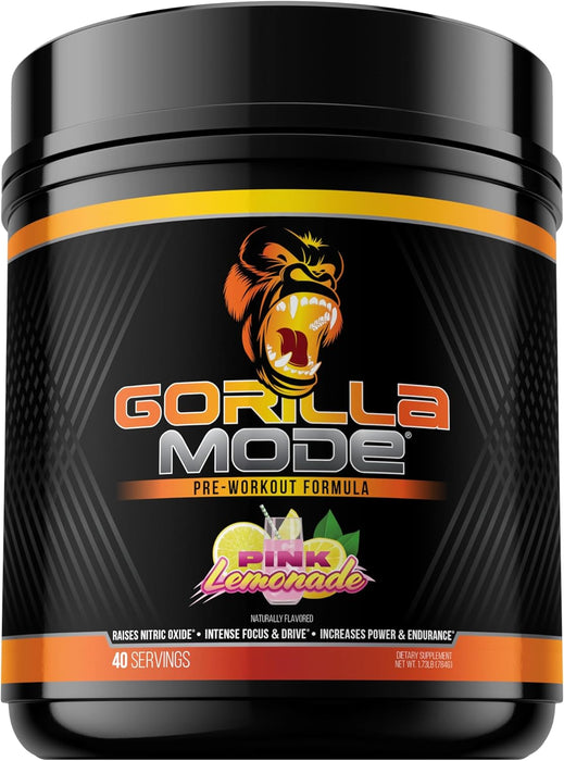 Gorilla Mind Gorilla Mode Pre-Workout | High-Stim Performance, Energy & Muscle Pump Formula