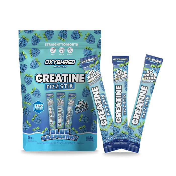 EHPlabs OxyShred Creatine Fizz Stix Blue Raspberry
