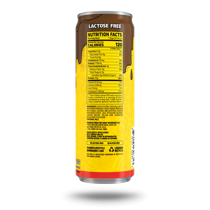 GHOST® Protein Drink x YOO-HOO® Chocolate nutrition facts and ingredients