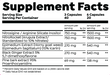 HTLT Pump Poppers Supplement Facts