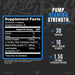 RYSE Pump Cap Max Supplement Facts Panel – Ingredients and Dosage Breakdown