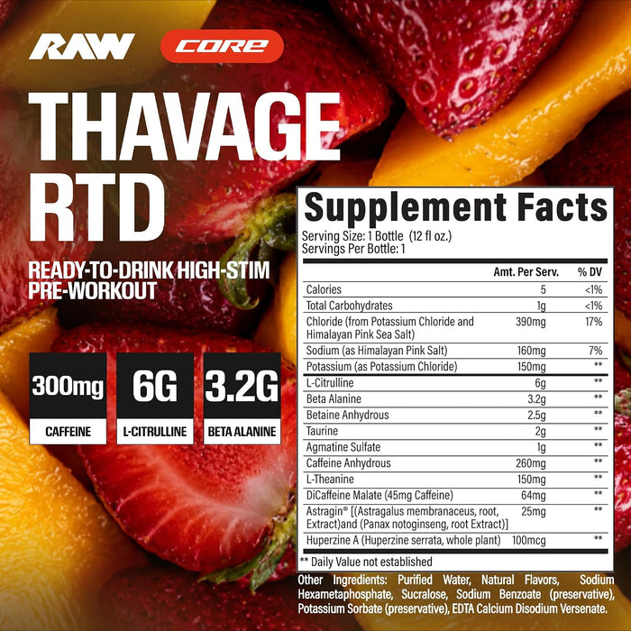 RAW Nutrition CBUM Thavage Pre RTD