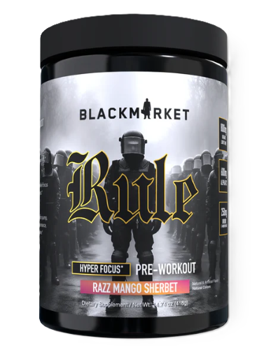 BlackMarket Labs RULE | Nootropic Pre-Workout for Energy, Focus & Pumps