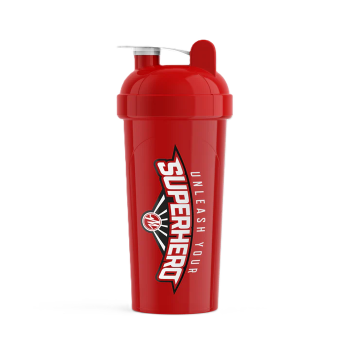 Metabolic Nutrition Shaker Bottle Front Red – Leak-Proof Protein Shaker for Smooth Mixes & Daily Hydration | TigerFitness