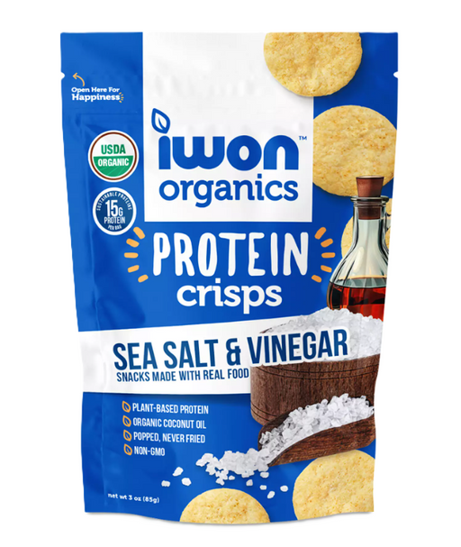 IWON Organics Protein Crisps Sea Salt & Vinegar – TigerFitness.com