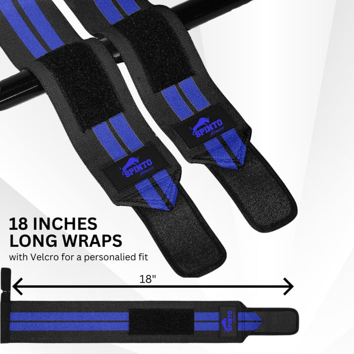 SPINTO FITNESS 18” Wrist Wraps