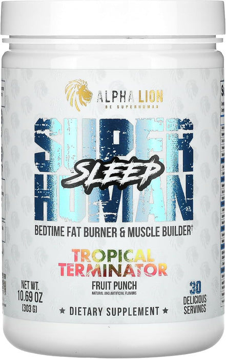 Alpha Lion Superhuman Sleep nighttime recovery powder Tropical Terminator 