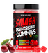 SMASH Pre-Workout Gummies energy and focus supplement bottle for workout performance