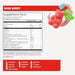 Jocko Fuel Pro Series Pre-Workout Sour Gummy Supplement Facts panel with ingredient profile, serving size, and directions.