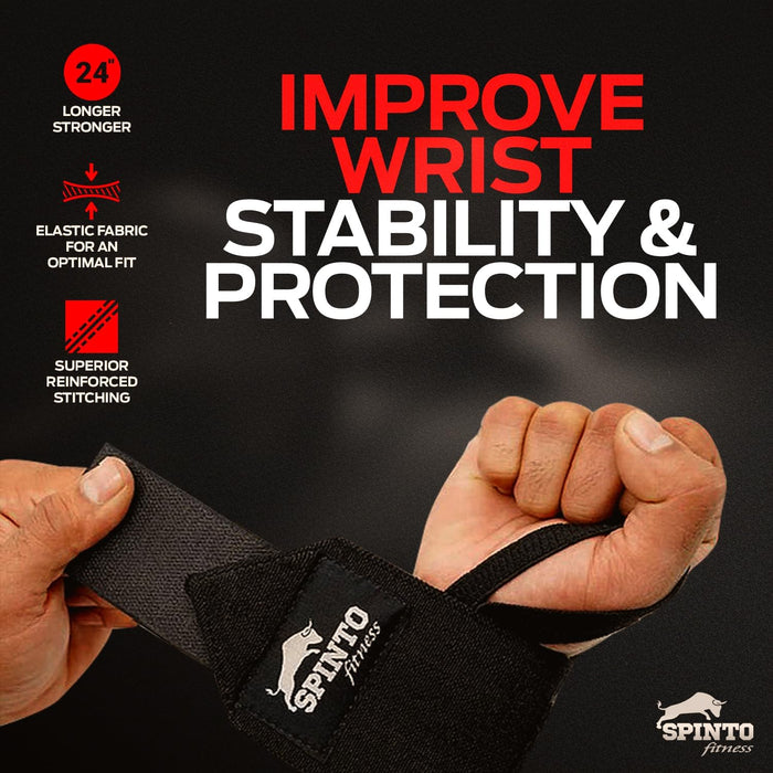 Spinto Fitness 24” Wrist Wraps