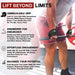 Athlete using SPINTO FITNESS figure 8 lifting straps during deadlift training