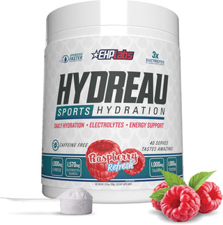 EHPlabs Hydreau Electrolyte Hydration Powder Raspberry Refresh | Performance & Recovery Support | TigerFitness.com