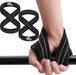 SPINTO FITNESS lifting straps showing heavy duty figure 8 loop construction