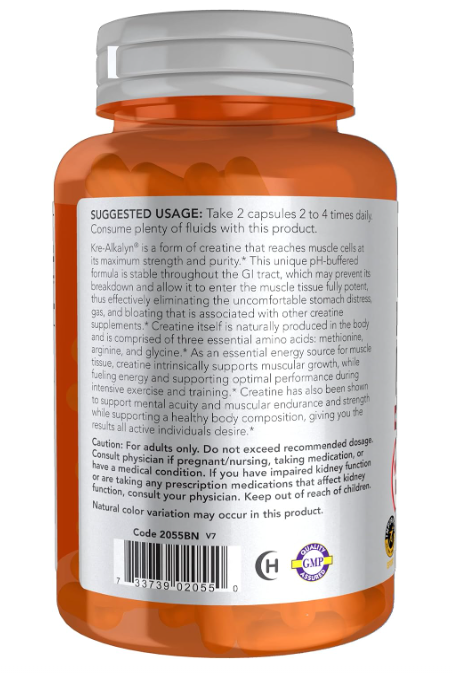 NOW Sports Kre-Alkalyn Creatine suggested Usage