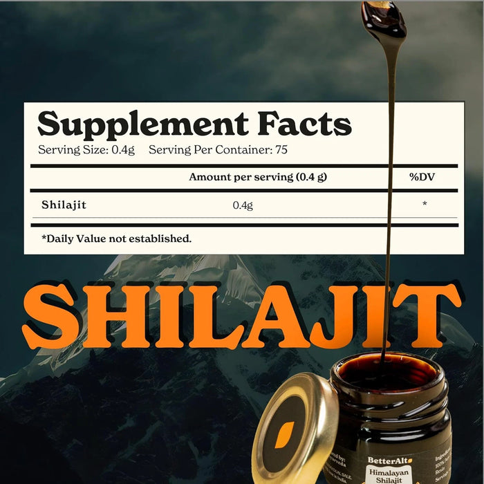 BetterAlt Himalayan Shilajit Resin – Natural Energy, Focus and Stamina Support Lifestyle