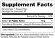 Metabolic Nutrition T.A.G. Supplement Facts & Ingredients Label – Advanced Glutamine Recovery & Performance Formula | TigerFitness