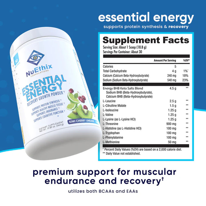 NuEthix  Essential Energy | BCAA + EAA Recovery & Hydration