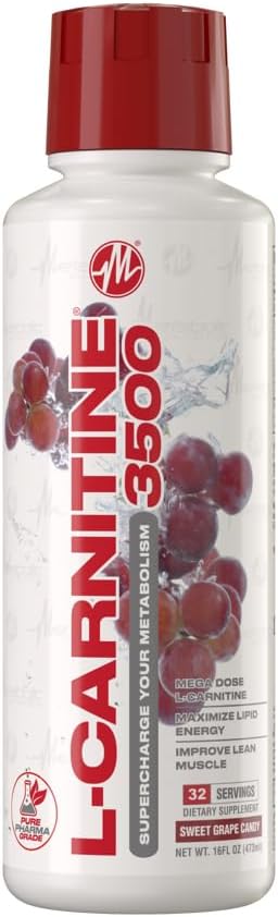 Metabolic Nutrition L-Carnitine 3500 Liquid Sweet Grape Candy  – Fat Metabolism & Energy Support – TigerFitness