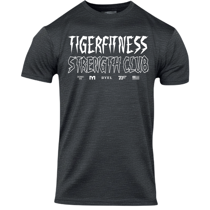 TF Metal Strength Club T-Shirt in Charcoal