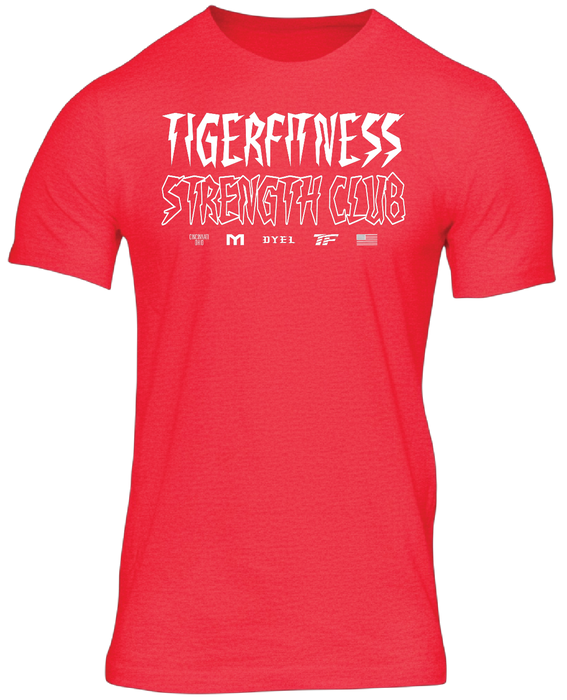 TF Metal Strength Club T-Shirt in Red