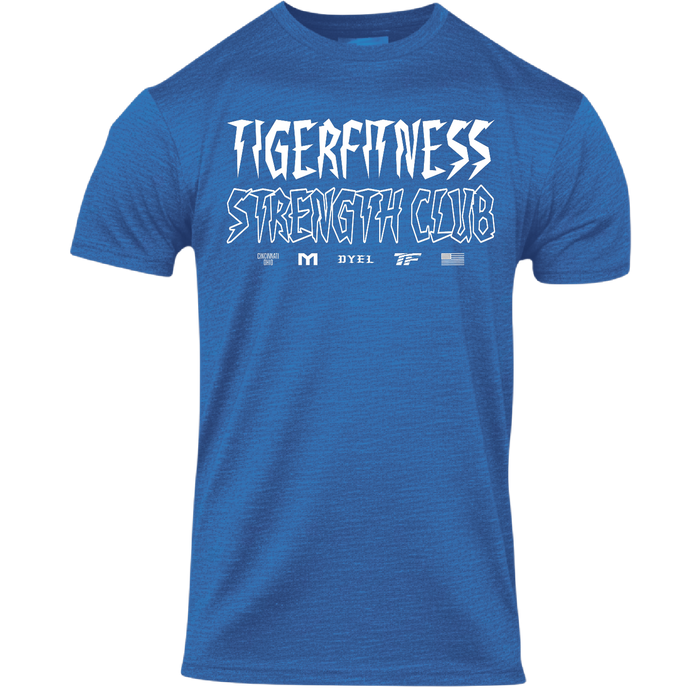 TF Metal Strength Club T-Shirt in Royal Blue
