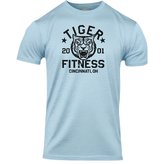 TF Stamped Tiger T-Shirt in Ice Blue