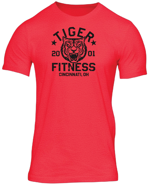 TF Stamped Tiger T-Shirt in Red