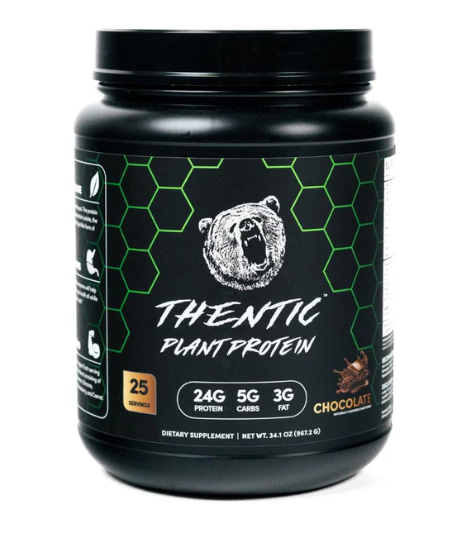 Thentic Plant Protein vegan protein powder for muscle growth recovery and daily nutrition Chocolate 