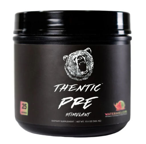 Thentic Pre-Workout supplement for energy focus and workout performance support