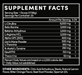 Thentic Non-Stim Pre-Workout supplement facts label showing ingredient breakdown and serving details