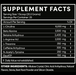 Thentic Pre-Workout supplement facts label showing ingredients and serving details