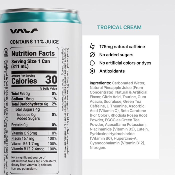 VALR Nitrogen Infused Energy Drink RTD