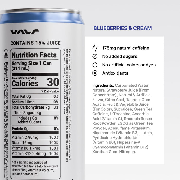 VALR Nitrogen Infused Energy Drink RTD