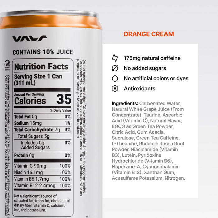 VALR Nitrogen Infused Energy Drink RTD