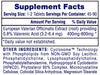 Supplement facts panel of Hi-Tech Pharmaceuticals Valerian-RX herbal sleep and relaxation support 90 Tablets – TigerFitness.com