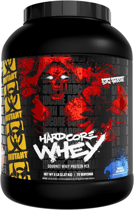 MUTANT Hardcore Whey Protein Powder Vanilla Ice Cream – Muscle Growth & Recovery Support – TigerFitness