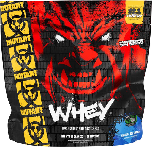 MUTANT Whey Protein Powder Vanilla Ice Cream – 5-Stage Protein Blend for Muscle Growth – TigerFitness