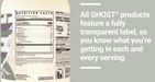 Ghost Vegan Protein V2 supplement facts plant protein blend panel