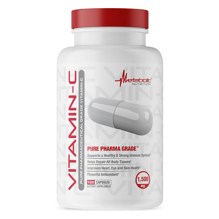 Metabolic Nutrition Vitamin C – Immune Health & Antioxidant Support 180 Capsules | Tigerfitness.com